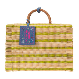 Beach Basket Lime "The Grand Tour"