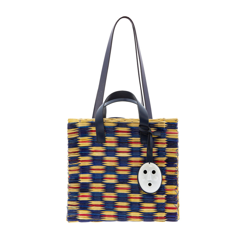 TOTE LARES TARTAN NAVY - One Unit
