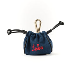Mini Pouch Denim “Liebe”