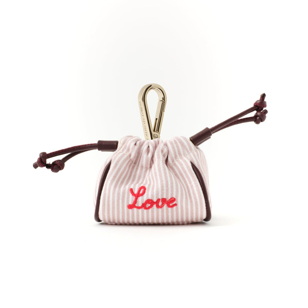 Mini Pouch Stripes Mauve “Love”