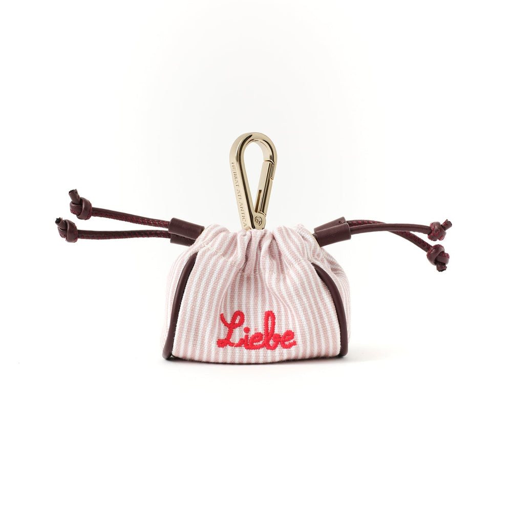 Mini Pouch Stripes Mauve “Liebe”