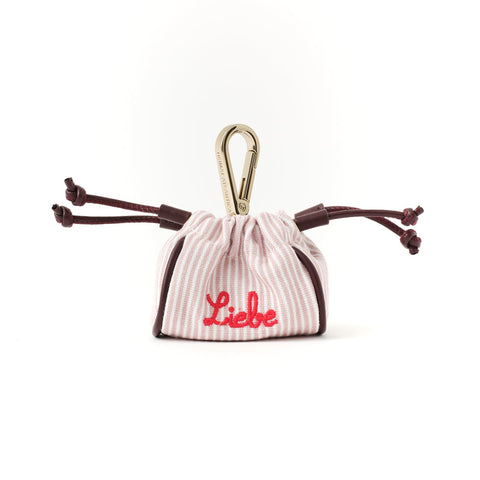 Mini Pouch Stripes Mauve “Liebe”