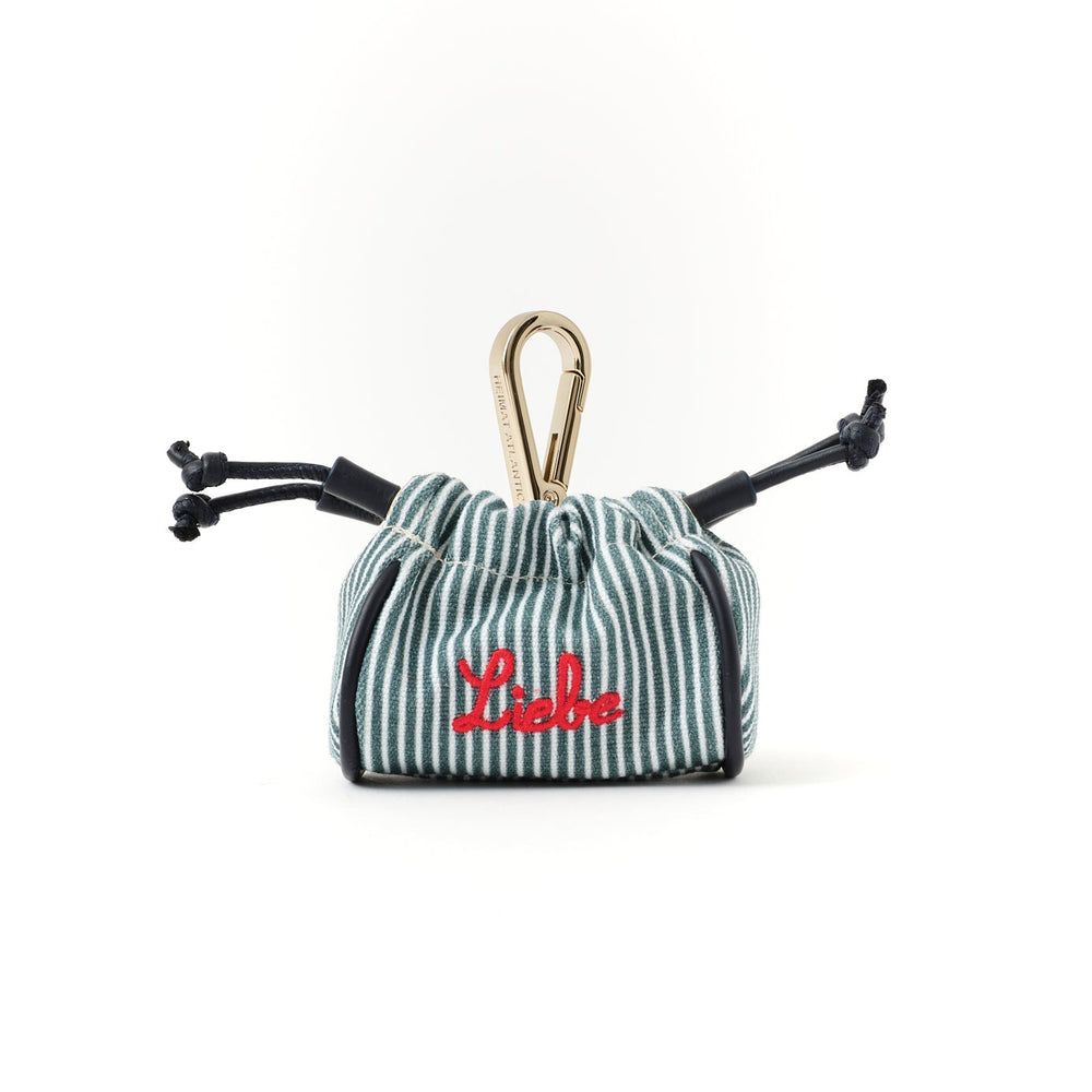 Mini Pouch Stripes Blue “Liebe”