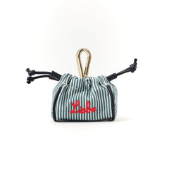 Mini Pouch Stripes Blue “Liebe”