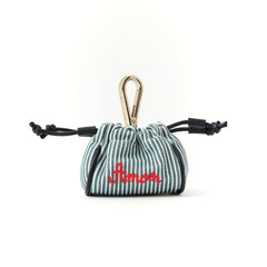 Mini Pouch Stripes Blue “Amor”