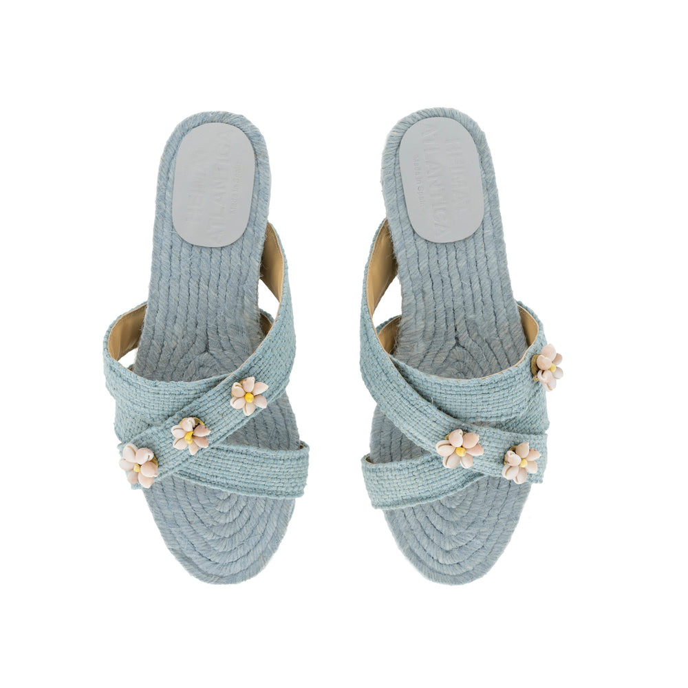 Baby Blue Shella Espadrilles
