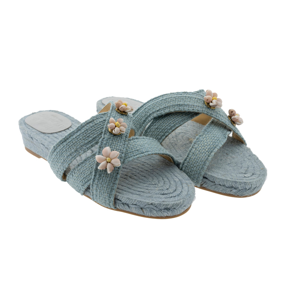 Baby Blue Shella Espadrilles