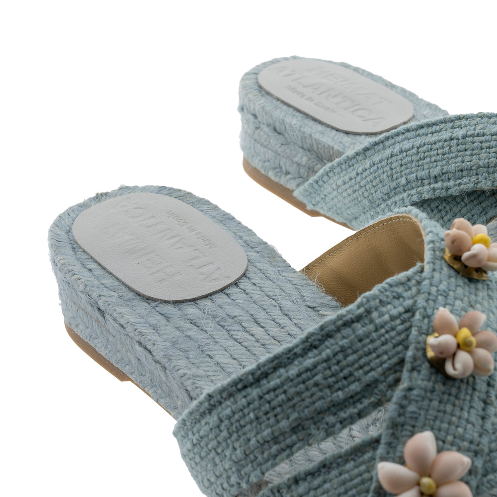 Baby Blue Shella Espadrilles