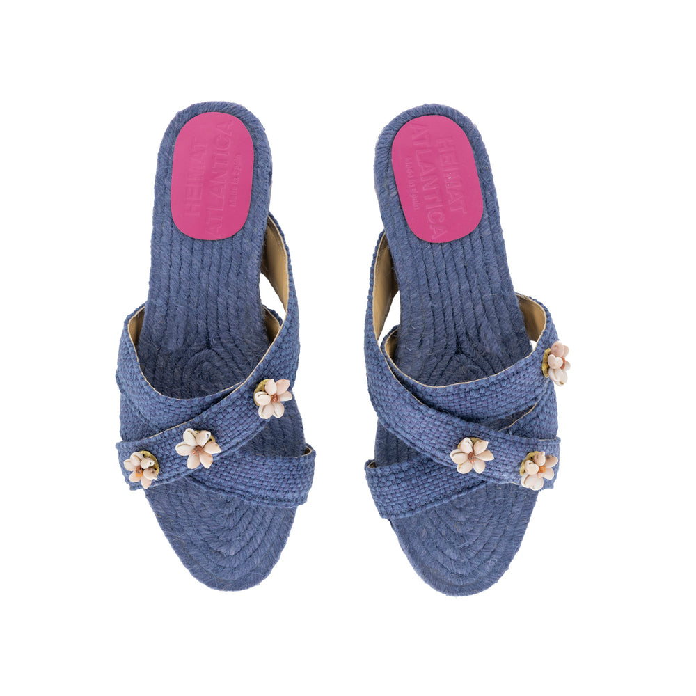 Navy Blue Shella Espadrilles