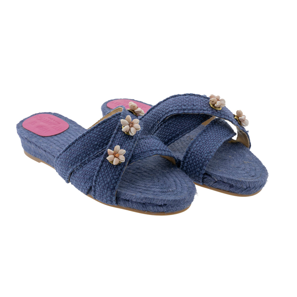 Navy Blue Shella Espadrilles