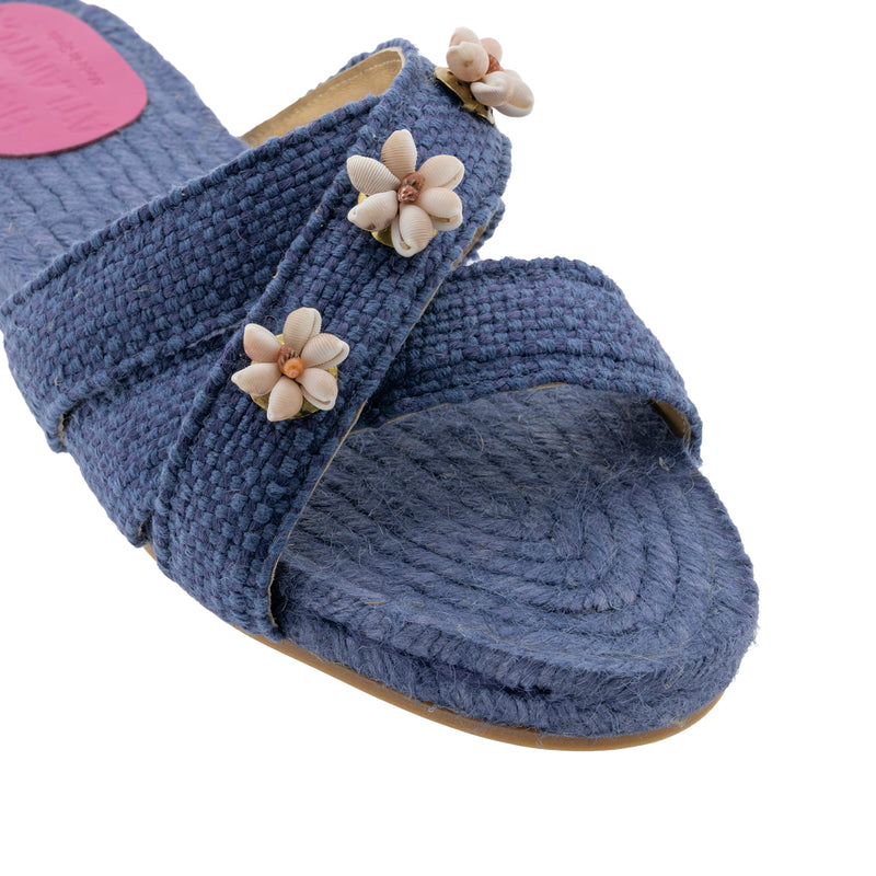 Navy Blue Shella Espadrilles