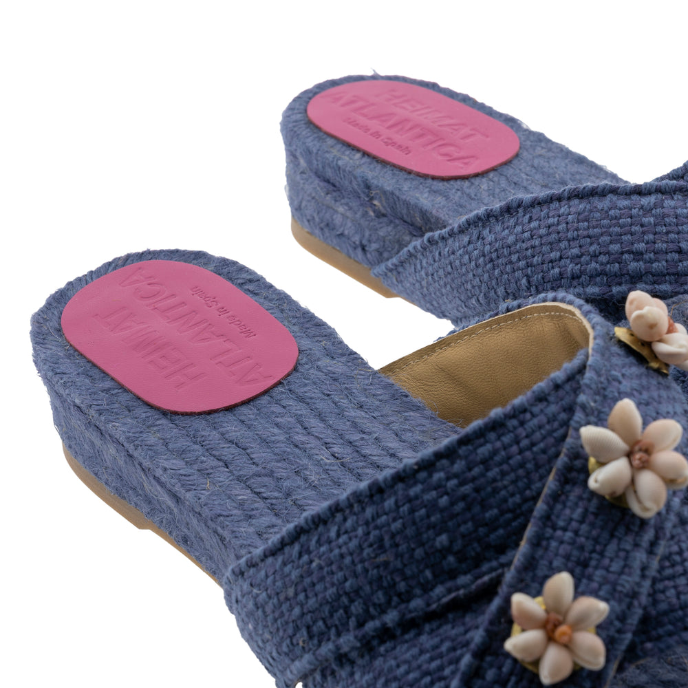 Navy Blue Shella Espadrilles