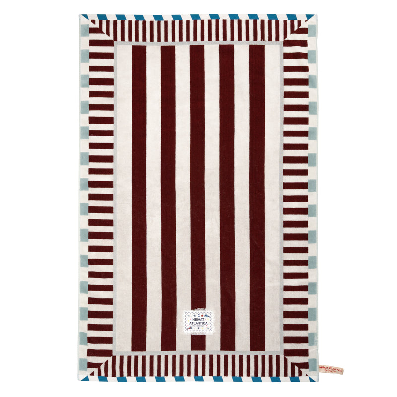 Towel Burgundy "The Grand Tour"