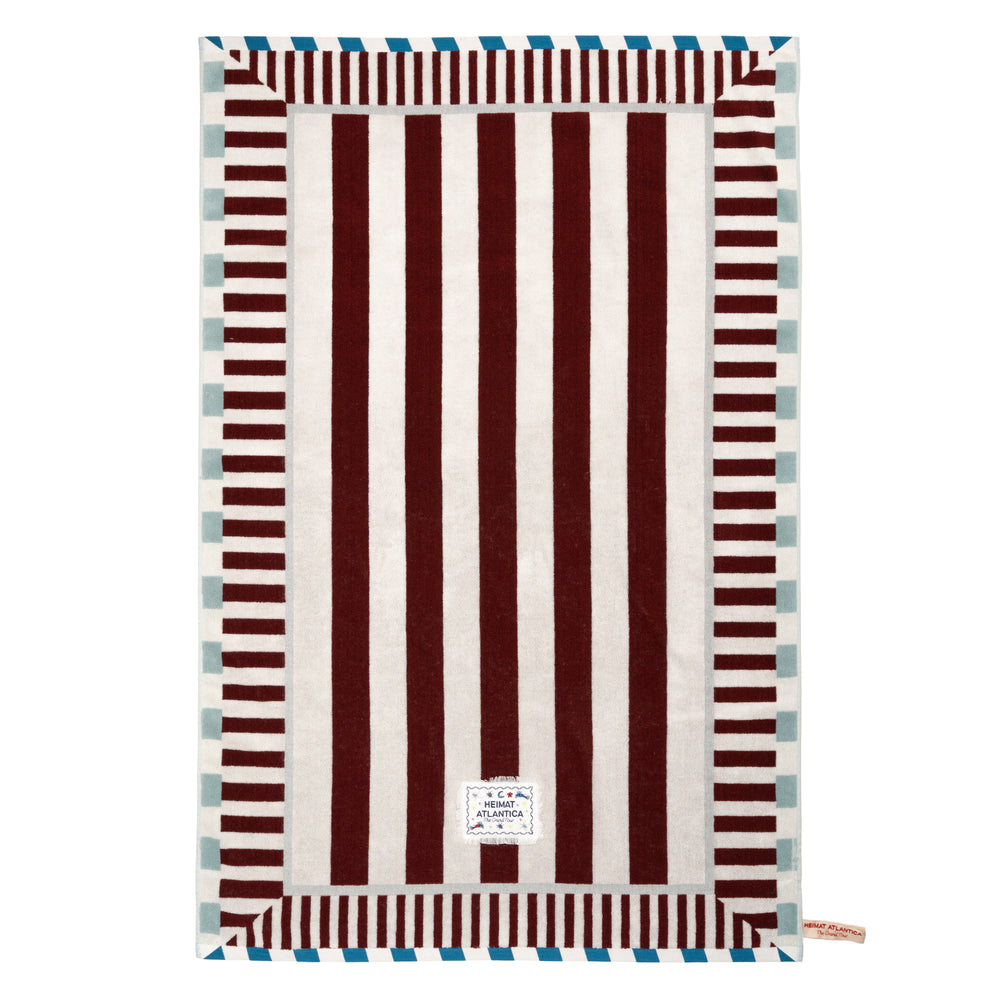 Towel Burgundy "The Grand Tour"