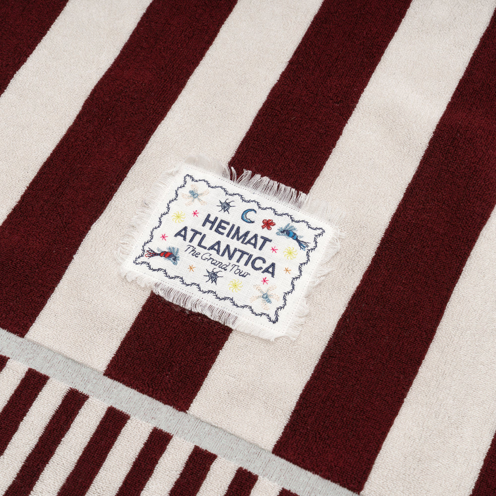 Towel Burgundy "The Grand Tour"