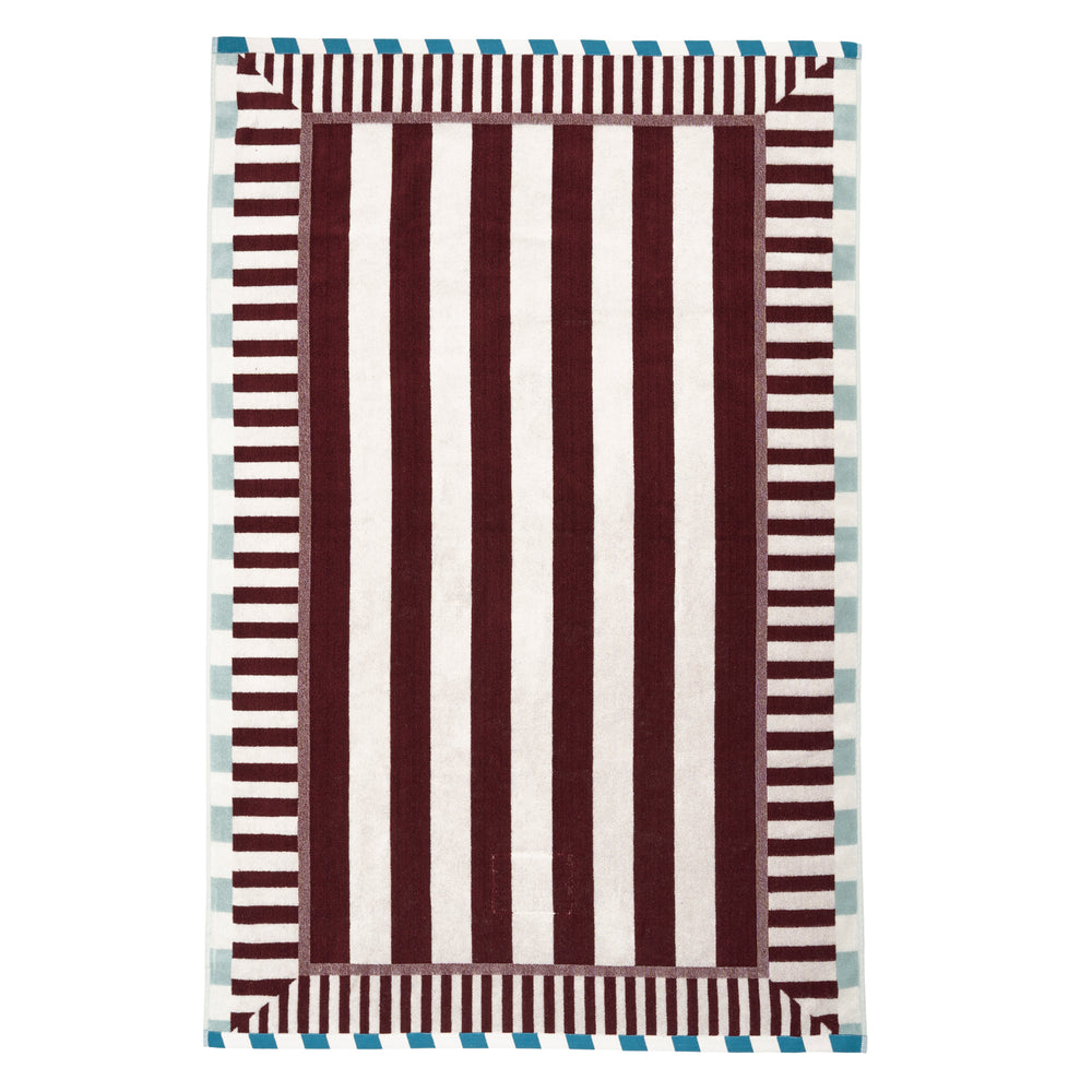 Towel Burgundy "The Grand Tour"