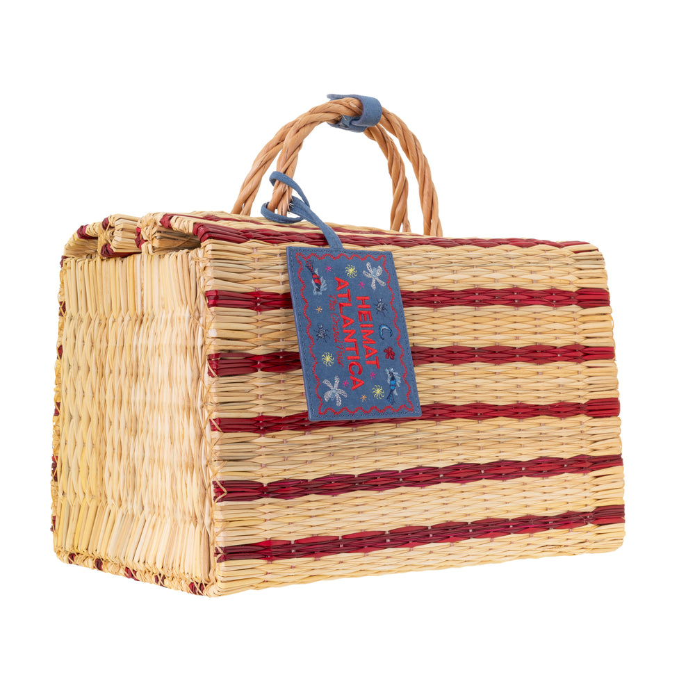 Beach Basket Red "The Grand Tour"