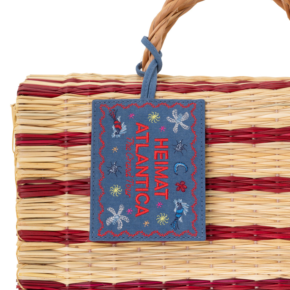 Beach Basket Red "The Grand Tour"