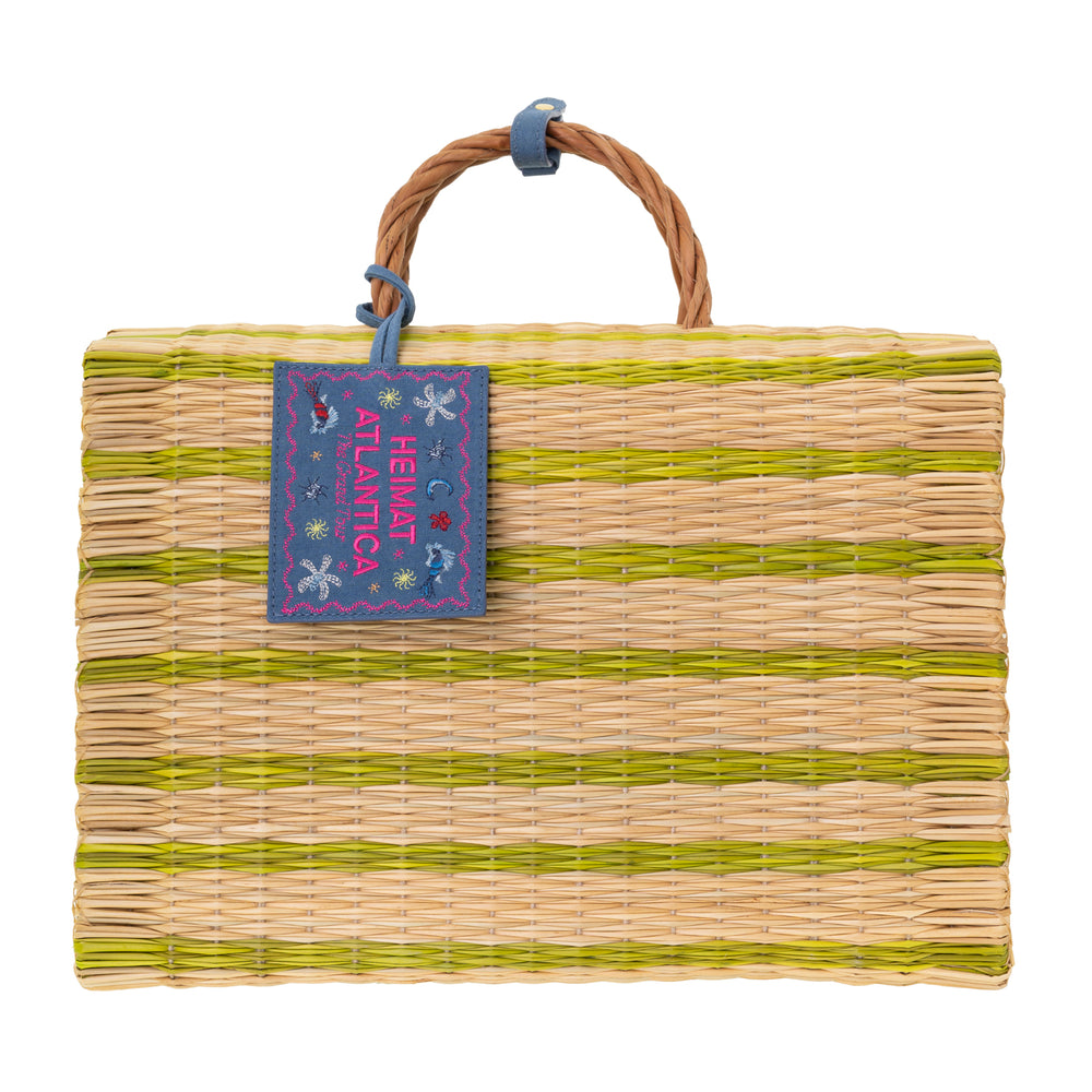Beach Basket Lime "The Grand Tour"