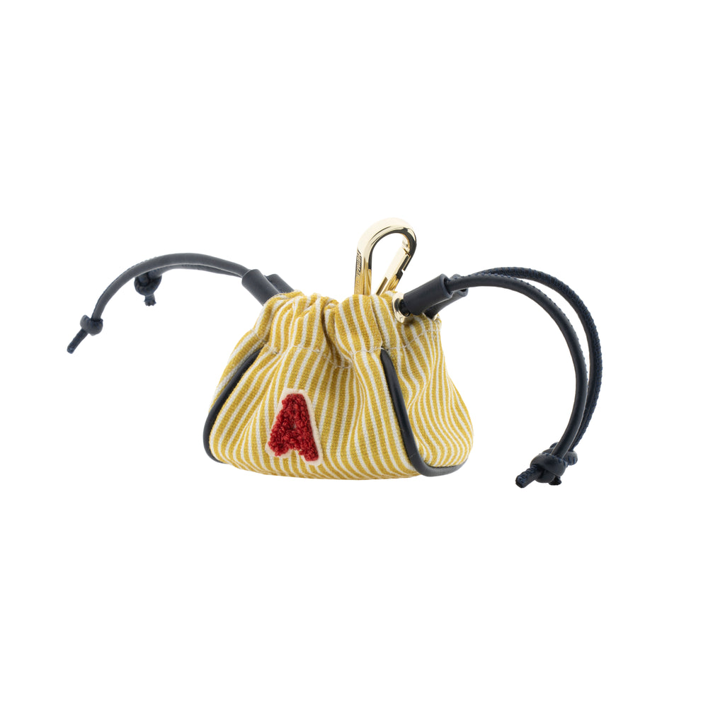 Your Initial Mini Pouch Camel