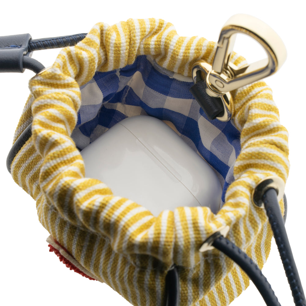 Your Initial Mini Pouch Camel