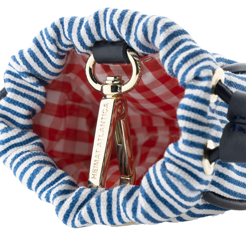 YOUR INITIAL MINI POUCH BLUE