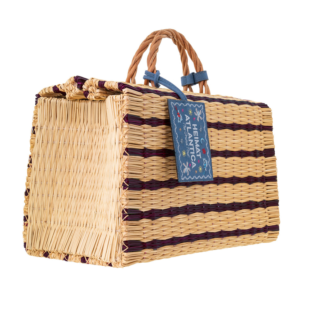 BEACH BASKET PLUM - LAST UNIT