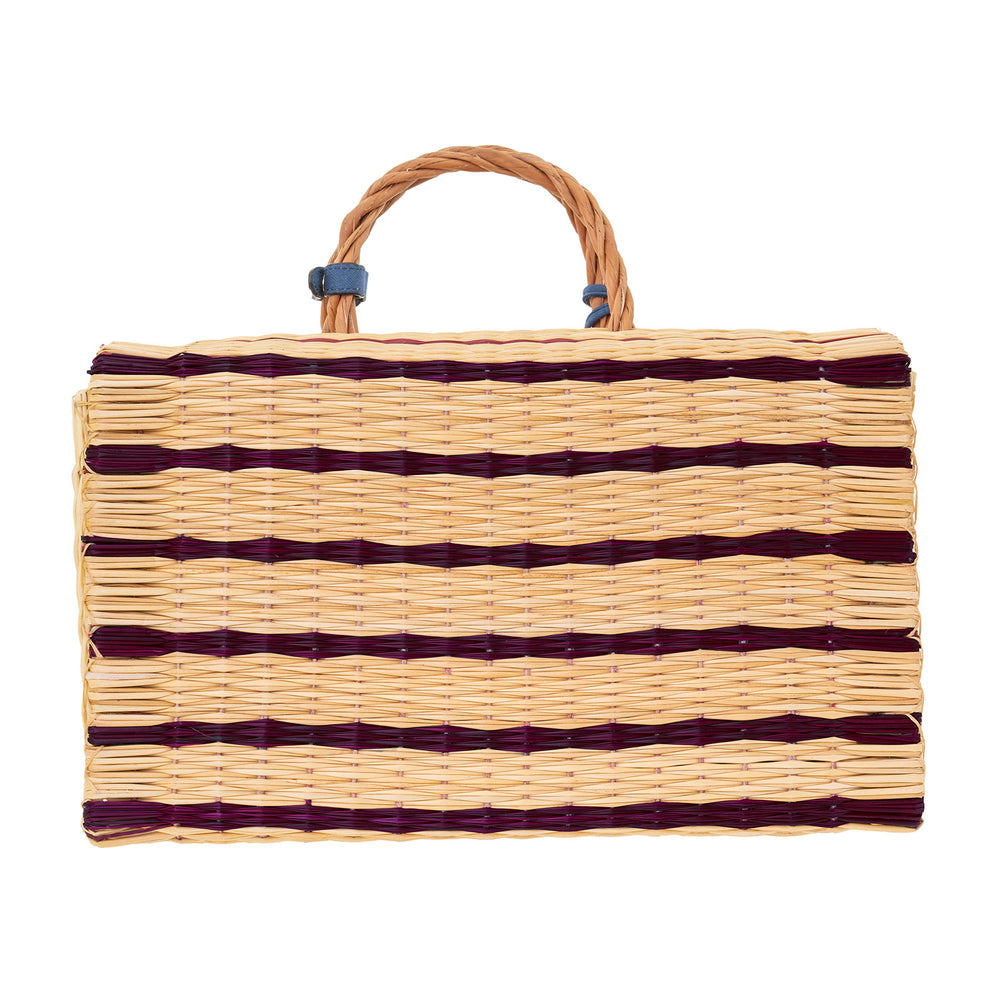 BEACH BASKET PLUM - LAST UNIT