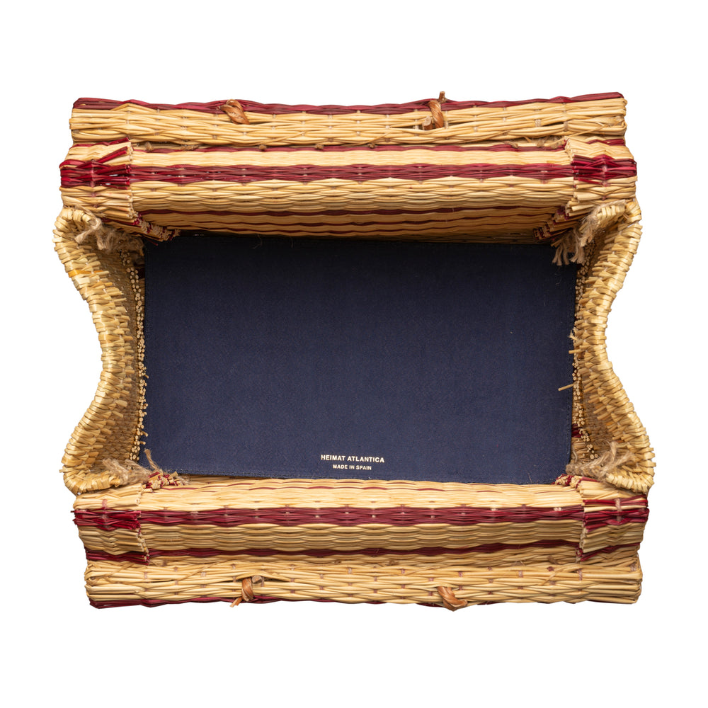 Beach Basket Burgundy "The Grand Tour"