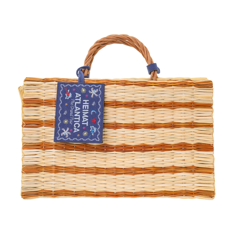 Beach Basket Mustard "The Grand Tour"