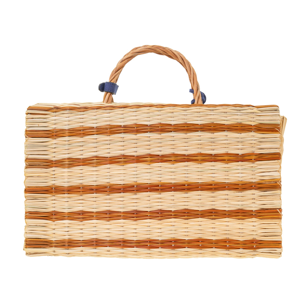 Beach Basket Mustard "The Grand Tour"