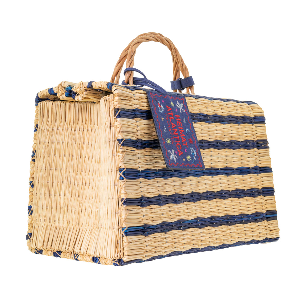 Beach Basket Blue "The Grand Tour"