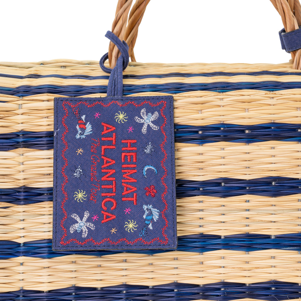 Beach Basket Blue "The Grand Tour"