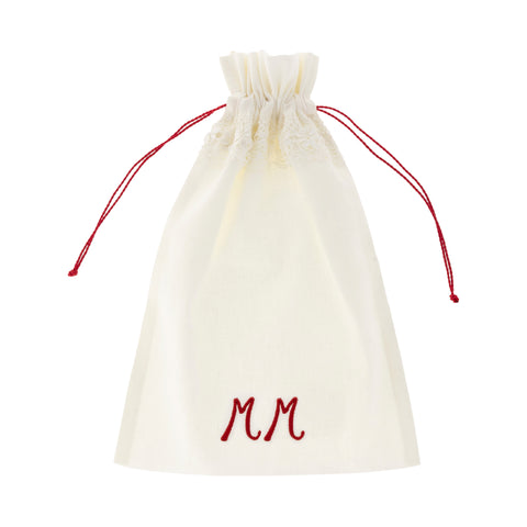 Camariñas Lingerie Bag (initials in red)
