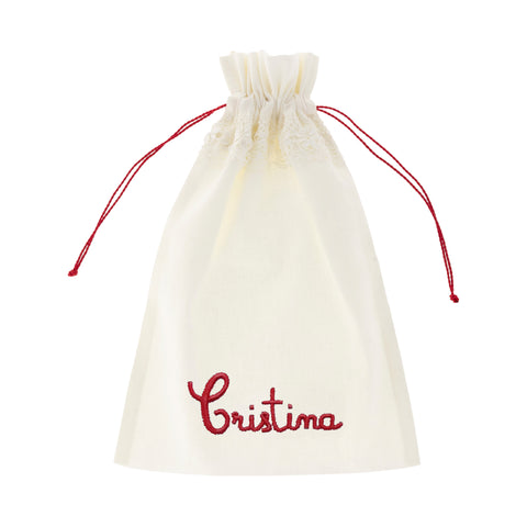 Camariñas Lingerie Bag (name in red)