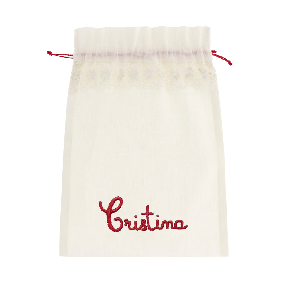 Camariñas Lingerie Bag (name in red)