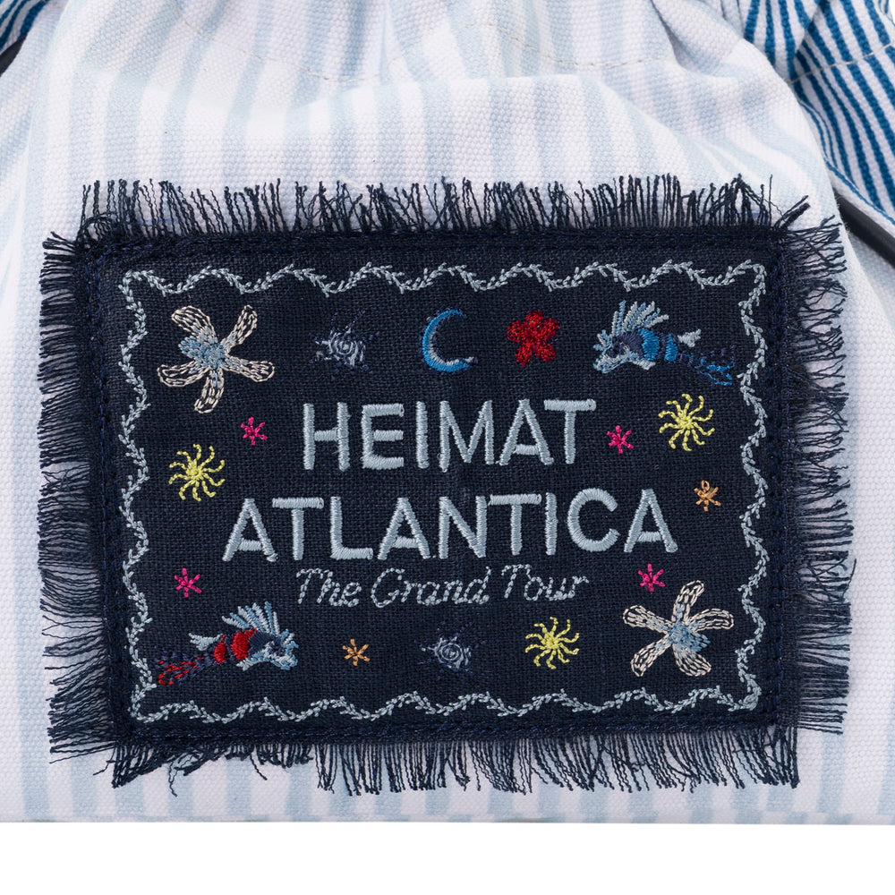 POUCH BLUE PATCHWORK "The Grand Tour"