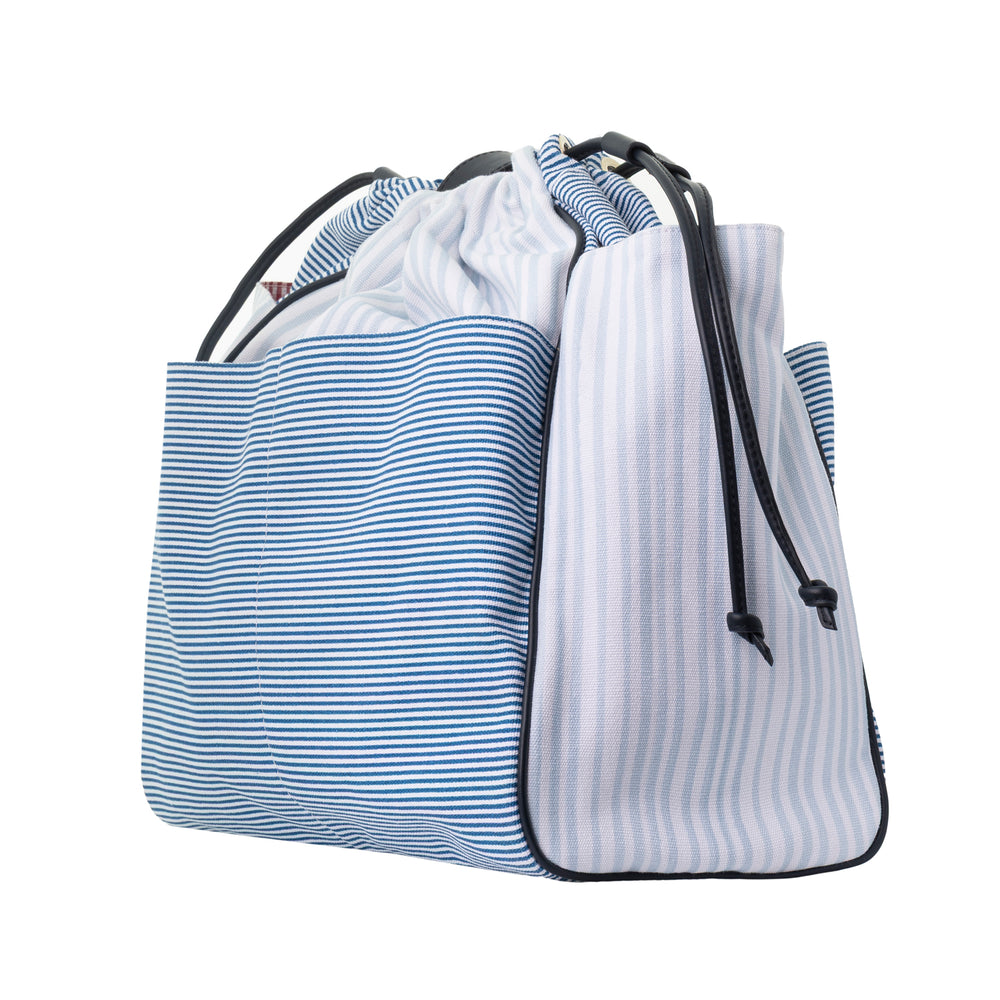 TOTE BLUE PATCHWORK "The Grand Tour"