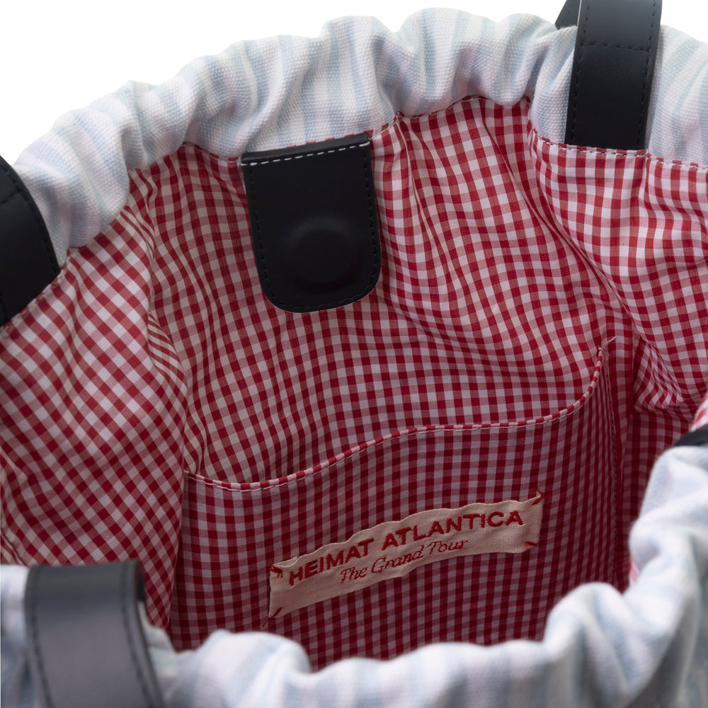 TOTE BLUE PATCHWORK "The Grand Tour"