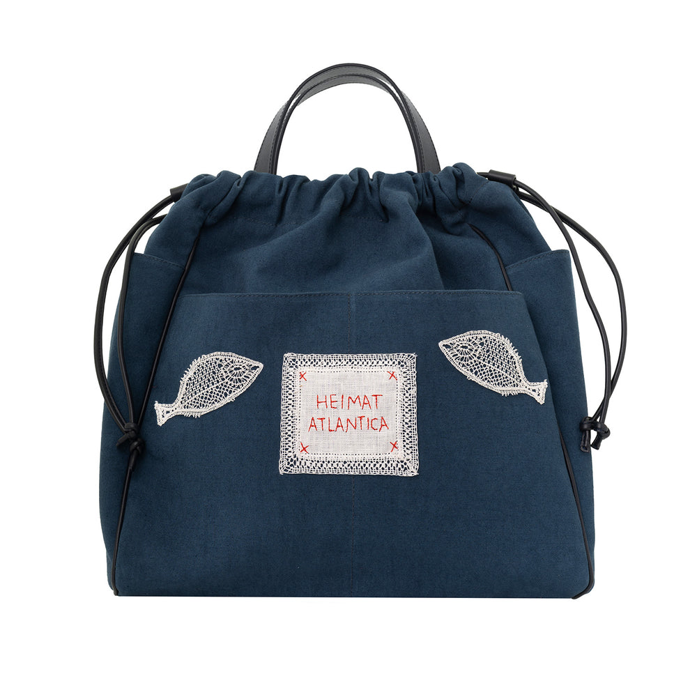 Tote Denim "Camariñas" Fishes