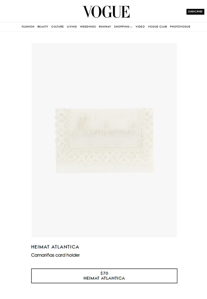 "Camariñas"card holder  – Embroidered