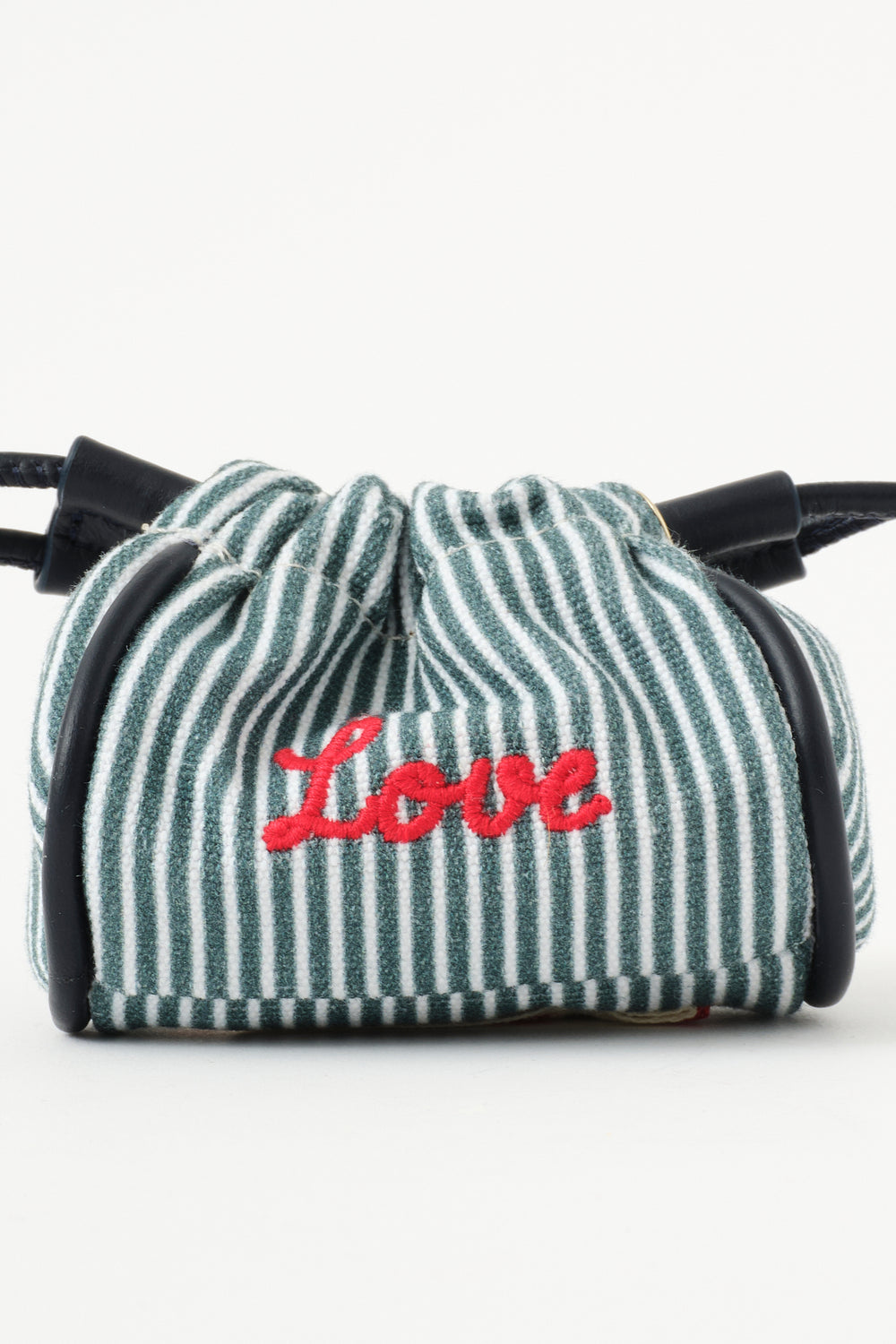 Mini Pouch Stripes Blue “Love”