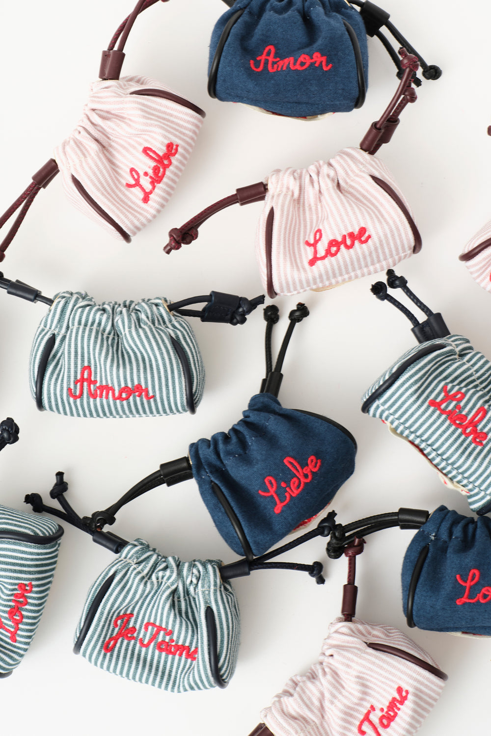 Mini Pouch Denim “Amor”