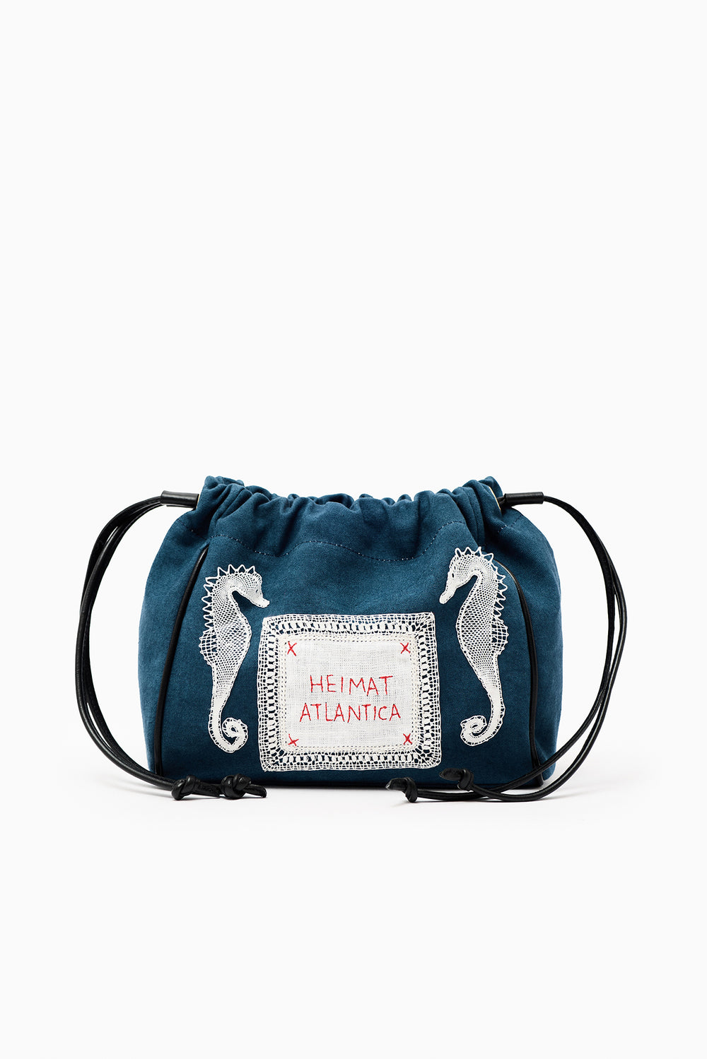 Pouch Denim Seahorses "Camariñas" with strap