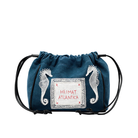 Pouch Denim Seahorses 