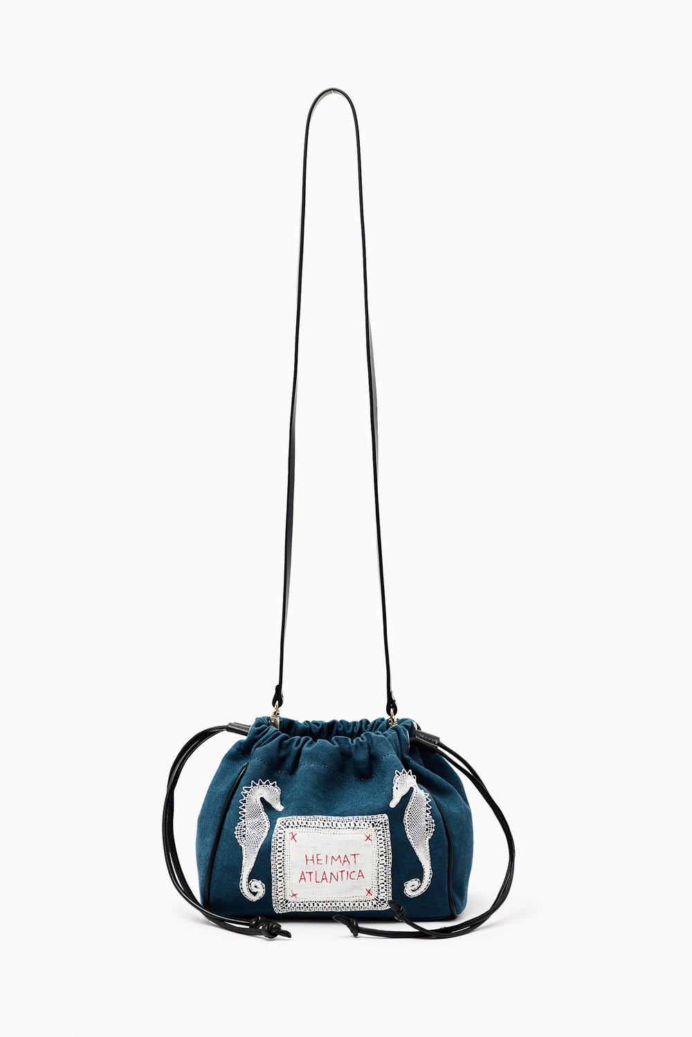 Pouch Denim Seahorses "Camariñas" with strap