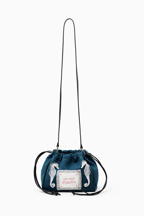 Pouch Denim Seahorses 