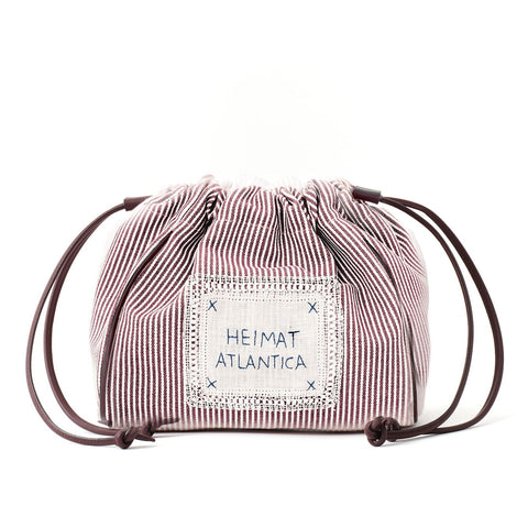 Pouch Burgundy Stripes 