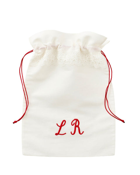 Camariñas Lingerie Bag (initials in red)