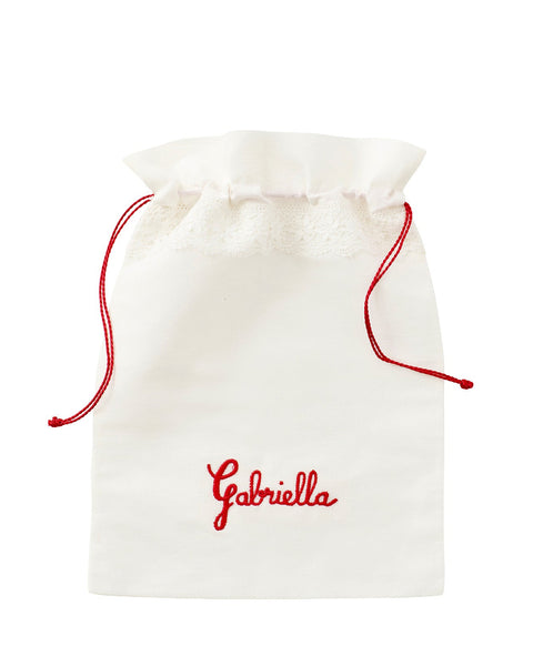 Camariñas Lingerie Bag (name in red)